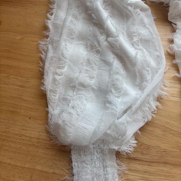 NWT Sabo Luxe Trinity Dress XS White Boho Puff Sleeve Mini - Picture 5 of 10